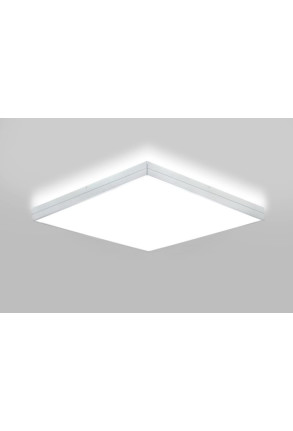 Linea - Plafonieră albă din sticlă